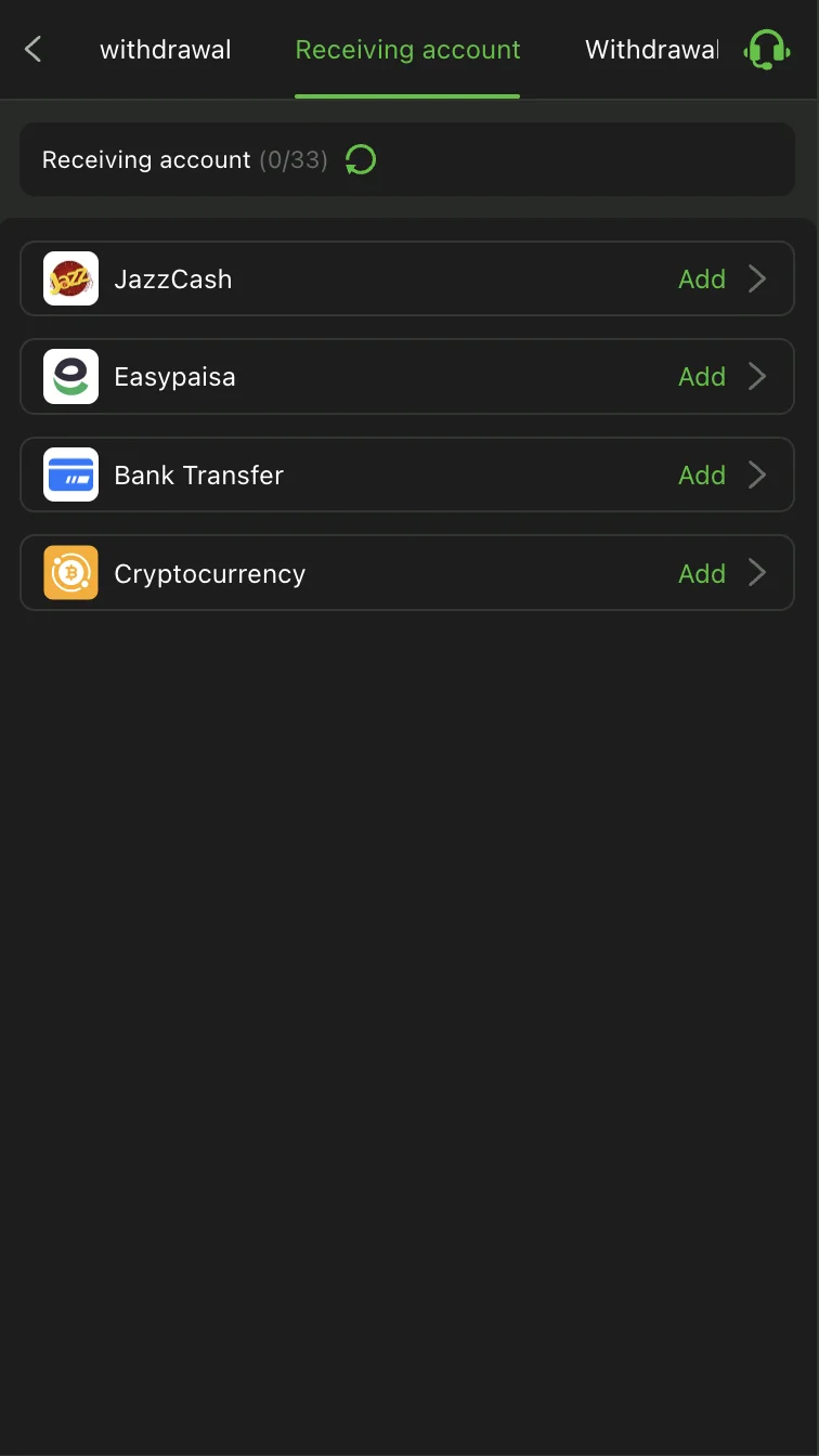 PK8888 Game withdrawal screen showing EasyPaisa processing status and balance display